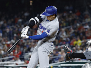 【MLB】ドジャースタジアムなら本塁打……大谷翔平の大飛球は「正直、変な打球だった」　好捕したブ軍選手「想定外の軌道」と振り返る 画像