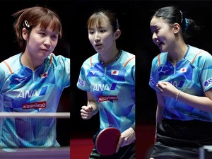 日本女子卓球の現在地は……“五輪トリオ”を陳夢が3人斬り　平野美宇、張本美和のダブルスは初戦敗退で課題露呈【サウジスマッシュ】 画像