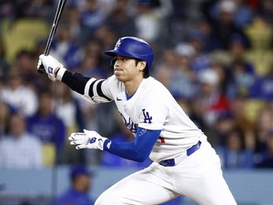 【MLB】大谷翔平、メジャー通算100盗塁に続き足で魅せる　中前打で出塁、タッチアップで二塁へ進み好機演出 画像