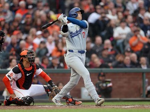 【MLB】大谷翔平「2番DH」スタメン　“防御率1.82”の新人王候補から4試合ぶりの16号アーチなるか 画像