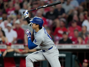 【MLB】大谷翔平、“どん詰まり”二塁打→ホーム生還で追加点に貢献　「ジャッジの強肩vs.大谷の俊足」は大谷に軍配 画像