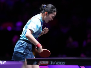 張本美和、孫穎莎との準決勝は2連続デュースの激闘　1ゲーム奪取の16歳が逆転で初勝利なるか【WTTチャンピオンズマカオ】 画像