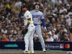 【MLB】大谷翔平、後がない一戦での適時打に“感情爆発”ガッツポーズ　ファンが絶賛「吠えた！」「めちゃくちゃかっこいい」 画像