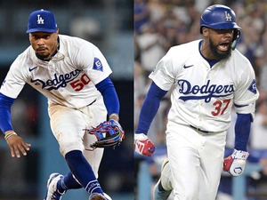 【MLB】べッツ、内野手転向すれば外野手に“空き”　米メディアはT・ヘルナンデスとの再契約を推奨「最も簡単な解決法」 画像