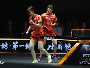 大藤沙月、横井咲桜ペアが初陣で見せた圧巻ストレート　世界2位の韓国ペア撃破に「自分たちのプレーを続けること」【WTTファイナルズ福岡】 画像