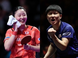 張本美和、平野美宇は中国勢撃破なるか 張本智和は4強入りかけて日韓対決、戸上隼輔、篠塚大登ペアも決勝進出に期待【WTTファイナルズ福岡】 画像