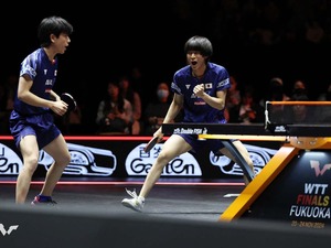 戸上隼輔が分析した逆転劇の勝因　篠塚大登は“絶対本命”のルブラン兄弟との決勝に「二人へのリベンジを日本で果たす」【WTTファイナルズ福岡】 画像