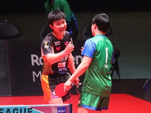 船橋で実現した張本智和と松島輝空の“再戦”　敗戦も新全日本王者が見せたプライド「勝てるとしたら自分が一番確率が高かった」【Tリーグ】 画像