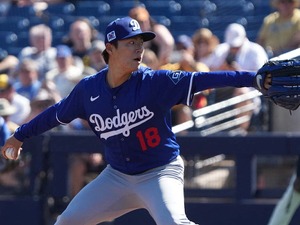【MLB】山本由伸、全75球の公式投球データ詳細　キャンプ最終登板はスプリットで無双【3月11日Dバックス戦】 画像
