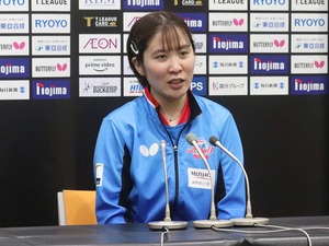 平野美宇が退任の恩師へ誓う2年ぶりの戴冠　シーズンMVPに勝利の主将が説いた「向かっていく気持ち」の重要性【Tリーグ】 画像