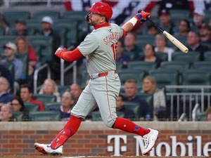 【MLB】球界屈指の“ロマン砲”シュワーバーが今季最速「188キロ弾」　驚愕の弾道ライナーに実況苦笑い「ボールが破壊された」 画像