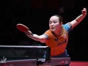 伊藤美誠、大藤沙月と4強入りかけた同士討ちの可能性も　世界17位のディアスに逆転勝ちでベスト8進出【ITTF男女ワールドカップ】 画像