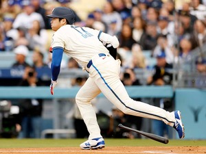 【MLB】大谷翔平、初回に162キロ二塁打でチャンスメイク　同点のホーム踏み初勝利目指す佐々木朗希を援護 画像