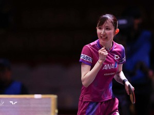 早田ひな、エースが貫録ストレートでルーマニアの世界77位撃破　日本女子は全選手がシングルス初戦突破【世界卓球2025】 画像