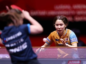 平野美宇、第1G奪われ苦戦もルクセンブルク選手に逆転勝ちで2回戦へ　大藤沙月と4回戦で同士討ちの可能性も【世界卓球2025】 画像