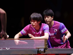 戸上隼輔、篠塚大登の“とがしの”ペアが快勝でメダル確定　エジプトペアをストレート撃破でベスト4進出【世界卓球2025】 画像