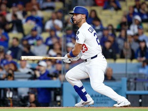 【MLB】メッツ撃破の決勝打を放ったのは……打率1割台にあえぐコンフォート　ロバーツ監督「願わくば、今日を転機に」と不振脱出に期待 画像