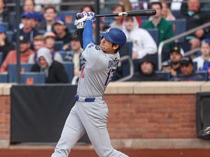 【MLB】大谷翔平、初回“179キロ”弾丸二塁打で「6試合連続安打」　フリーマンの先制適時打で生還 画像