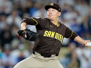 【MLB】「何が何だか」緊急登板の松井裕樹、“大荒れ試合”でピンチ切り抜けメジャー初セーブ　守護神が大谷翔平に死球与えて退場に…… 画像