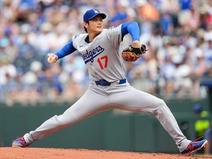【MLB】大谷翔平、衝撃のメジャー自己最速“163.7キロ”にマニア驚愕「野球界最高の才能」　公式記者も二刀流に賛辞「この男は29本塁打も放つ」 画像