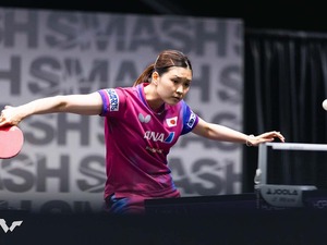 橋本帆乃香、“カットマン対決”制した27歳が振り返る逆転劇　シングルス初の大舞台も上位進出へ「大きなアリーナでプレーしたい」【卓球・USスマッシュ】 画像