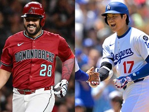 【MLB】スアレスvs.大谷翔平、前日は10分後、今日は7分後に……熾烈極めるナ・リーグ本塁打王争い 画像