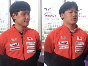 張本智和、日本開催大会で誓う決勝進出「最終日まで残れるように」　快進撃期待の18歳・松島輝空もエースの背中追う【WTTチャンピオンズ横浜】 画像