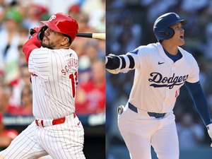 【MLB】「パワーランキング」で大谷翔平は3位、1位は本塁打トップのシュワーバー　MVP争いも「オオタニが追う展開」と公式サイト 画像
