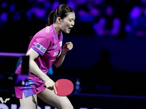 橋本帆乃香、世界女王・孫穎莎から第1G奪取も逆転負け　カットマンが最高峰の舞台で躍動「トップの選手と試合ができて良かった」【WTTチャンピオンズ横浜】 画像