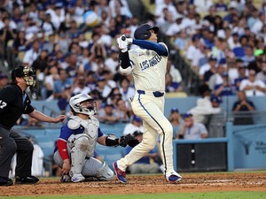 【MLB】大谷翔平、確信歩きの“173キロ”豪快40号アーチ　節目の一発に米記者驚愕「3年連続MVPは確実だ」 画像