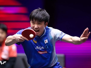 張本智和、“16週連続”日本勢トップ4位を堅守　国際大会ベスト8の濵田一輝は22ランクアップと躍進｜卓球男子世界ランキング（2025年第32週） 画像