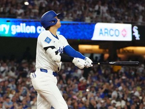 【MLB】大谷翔平「1番DH」スタメン　宿敵パドレスから“今季初アーチ”44号で首位攻防戦に先勝なるか 画像