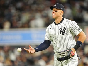 【MLB】右肘負傷中のジャッジ、ブーン監督の見解に猛反論「元の状態に戻れる自信がある」　節目の40号でルースら球団レジェンドの仲間入り 画像