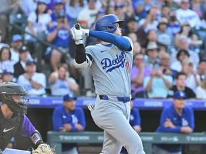 【MLB】大谷翔平「1番投手兼DH」スタメン　打者天国、投手地獄の敵地で2試合連発45号“二刀流アーチ”なるか 画像