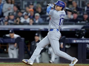 【MLB】大谷翔平、先頭打者が“技あり136キロ右前打”でチャンスメイク　山本由伸援護の4試合ぶり47号にも期待 画像