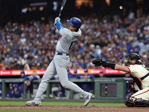 【MLB】大谷翔平「1番DH」スタメン　生え抜き右腕から“スプラッシュヒット”再現の49号アーチなるか、同地区ジャイアンツ戦 画像