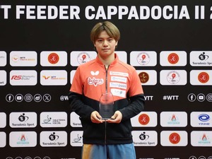 国際大会で“初優勝”を飾った宇田幸矢が33位にランクアップ　張本智和は4位、戸上隼輔は20位、松島輝空は24位｜卓球男子世界ランキング（2025年第39週） 画像