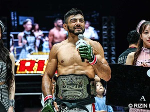 【RIZIN.51】絶対王者サトシ、“鮮烈”チョークでの100秒殺に会場唖然　実況が試合中に“ある暴露”も「実は……」 画像