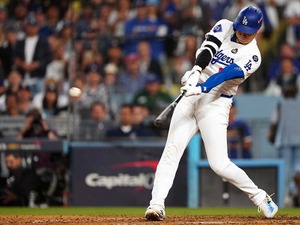 【MLB】大谷翔平、1点差から貴重な追加点“164キロ”右前タイムリー　打線爆発の起点に 画像