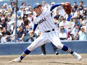 健大高崎の最速158キロ右腕、石垣元気は複数球団が1位指名か　ヤンキースらが関心も……NPB一本に絞る【プロ野球ドラフト会議2025】 画像
