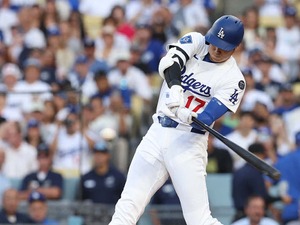 【MLB】大谷翔平、劣勢から“左腕攻略”左中間への値千金タイムリー二塁打　フリーマンの同点打で生還 画像
