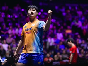 松島輝空、殊勲の準Vに中国メディアも熱視線「日本卓球界の期待の星」　“完全アウェー”で見せた圧巻プレーに仏選手も脱帽【WTTチャンピオンズ・モンペリエ】 画像