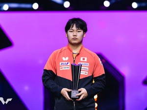 松島輝空、世界13位に浮上の18歳にWTTが熱視線「トップクラスへの地位を築く」　快進撃のサウスポーがトップ10入りも視野に 画像