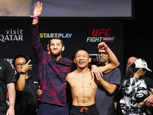 【UFC】堀口恭司、フェースオフで破顔した理由とは？　計量後は“勝負飯”焼肉でリカバリーも万全か「やったります」 画像