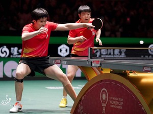 卓球日本の全勝止めた中国は「無敗記録に終止符を打つ」　激闘を大会公式評価　王楚欽・孫穎莎ペアの“夢のスタート”を称賛【ITTF混合団体W杯】 画像