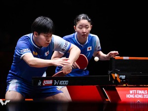 松島輝空・張本美和の“そらみわペア”が中国の世界王者撃破なるか　決勝進出懸けて王楚欽＆孫穎莎の最強コンビと激突【WTTファイナルズ香港】 画像