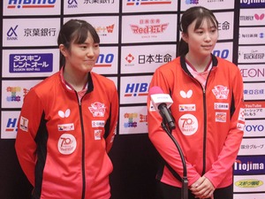 全日本王者が見せた“0－6スタート”からの逆転劇　笹尾明日香「4－0で勝てて良かった」麻生麗名「粘り強くプレーできた」【Tリーグ】 画像