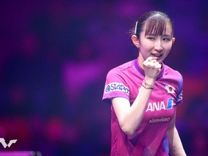 4連覇を狙う早田ひな、好調カットマン佐藤瞳に完勝　準決勝では木原美悠と激突……2023年決勝の再現【全日本選手権2026】 画像