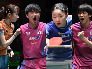 張本美和、早田ひならが白星発進、日本女子は出場全5選手が初陣勝利　男子は張本智和、戸上隼輔らが好スタート【ITTF-ATTUアジアカップ】 画像