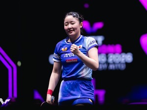 張本美和、大藤沙月を4－1撃破に「早い段階での戦術が大事だった」　注目の同士討ちを制した17歳が初優勝に王手【WTTチャンピオンズ重慶】 画像